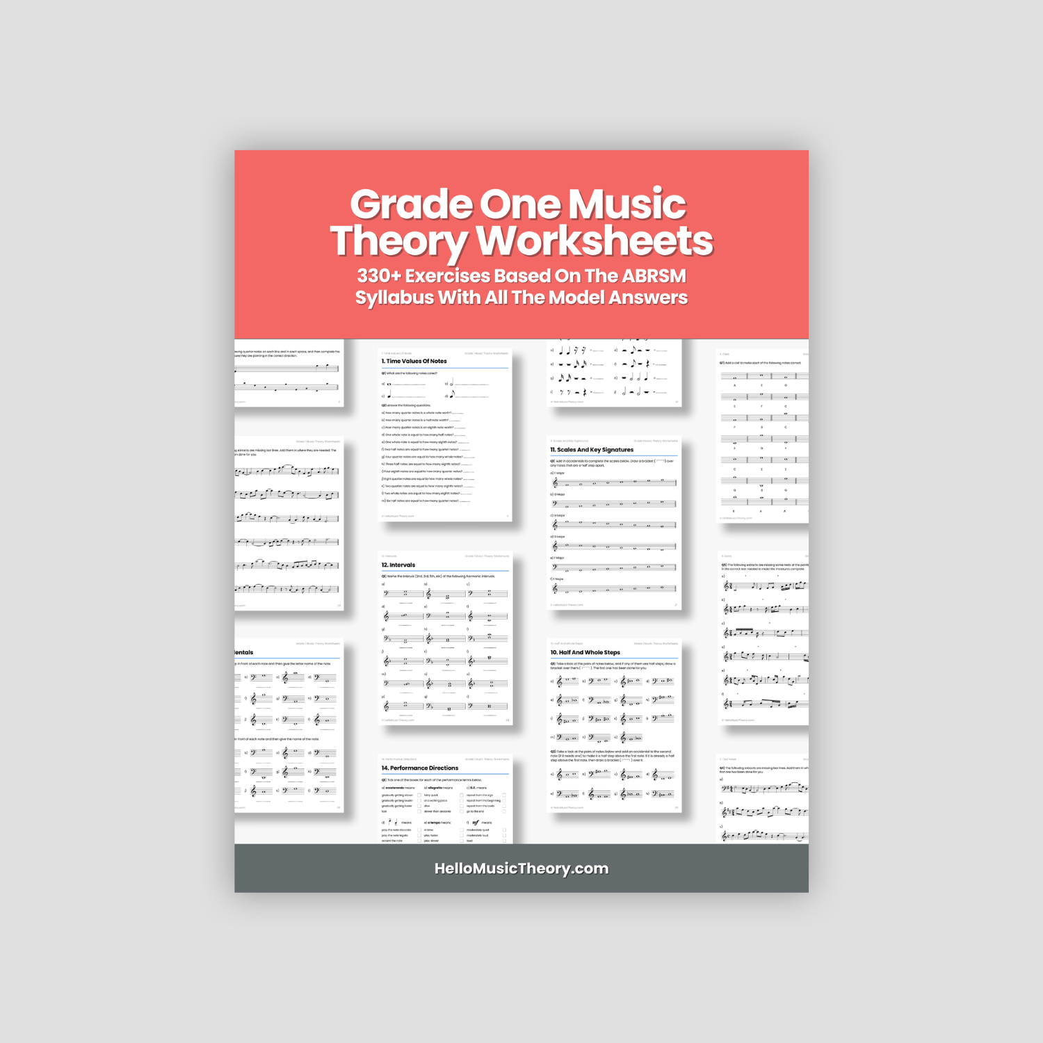 Grade 1 Music Theory Worksheets Pack
