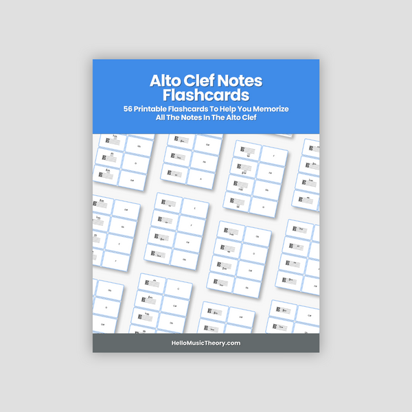 Alto Clef Notes PDF Flashcards